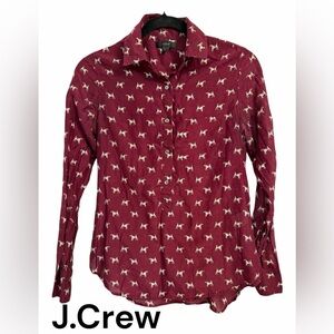 J. Crew Popover Terrier Dog Print. 1/2 button
PTP 18, LF 24.5, LB 26